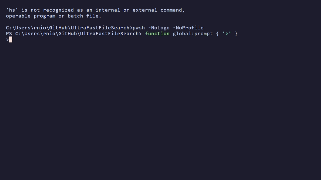 UFFS CLI: real searches, filters, and aggregations across 25.9M indexed files with measured latency.